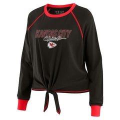 NFL Kansas City Chiefs WEAR by Erin Andrews Women's Tie-Front Long Sleeve T-Shirt