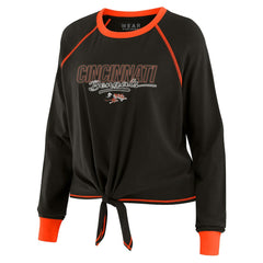 NFL Cincinnati Bengals WEAR by Erin Andrews Women's Tie-Front Long Sleeve T-Shirt