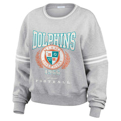 NFL Miami Dolphins WEAR by Erin Andrews Women's Cropped Pullover Sweatshirt