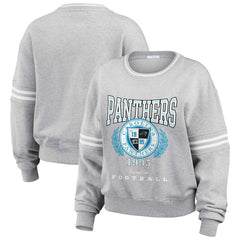 NFL Carolina Panthers WEAR by Erin Andrews Women's Cropped Pullover Sweatshirt