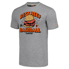 Baltimore Orioles MLB x Guy Fieri’s Flavortown Unisex Tri-Blend T-Shirt - Gray