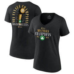 Boston Celtics Women's 2024 NBA Finals Champions Fade Away Jumper Roster Signature V-Neck T-Shirt - Black | Fanatics cheap
