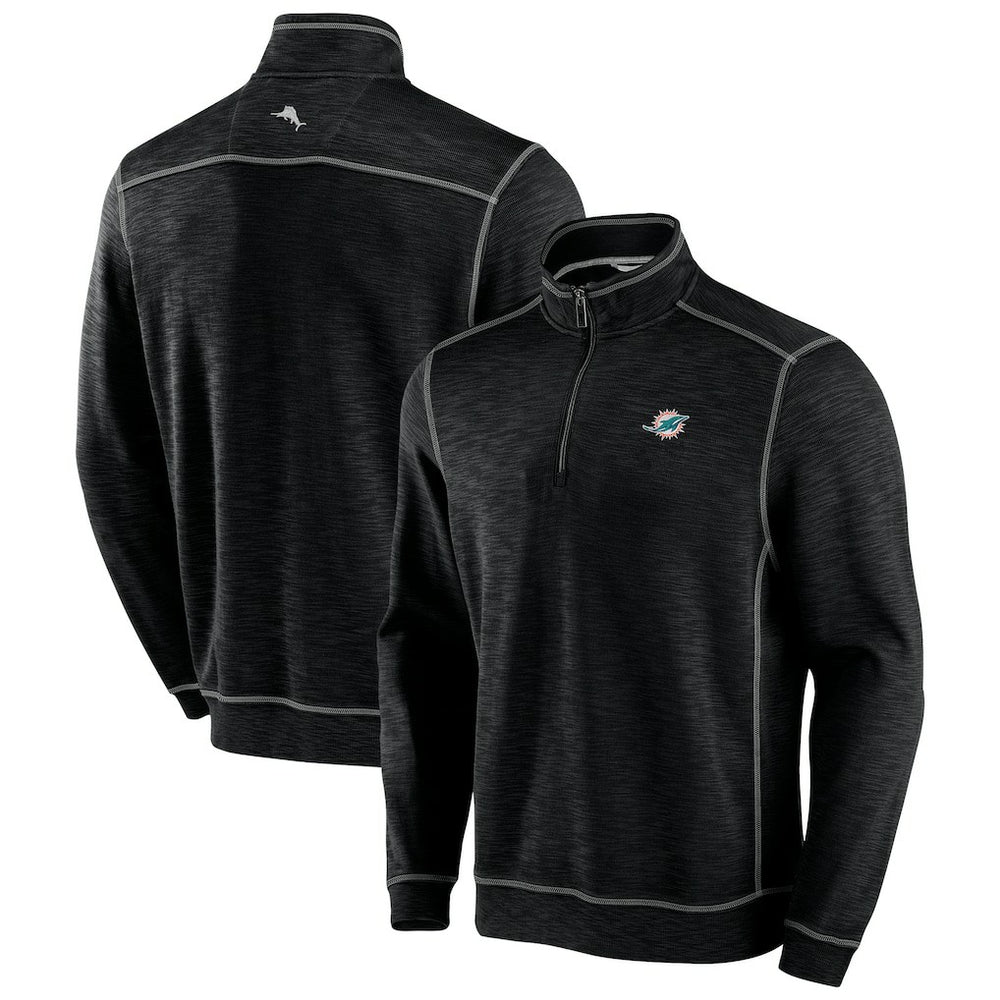 NFL Miami Dolphins Big & Tall Tobago Bay Half-Zip Sweatshirt
