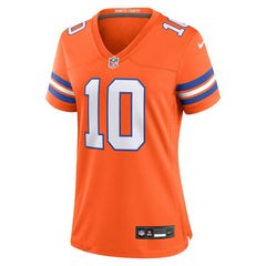 NFL Denver Broncos Bo Nix Women's Mile High Collection 1977 Throwback Player Game Jersey