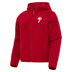 Philadelphia Phillies Antigua Women's Universe Full-Zip Hoodie Jacket - Red