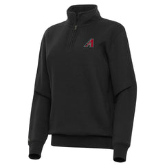 Arizona Diamondbacks Antigua Women's Victory Quarter-Zip Sweatshirt - Black