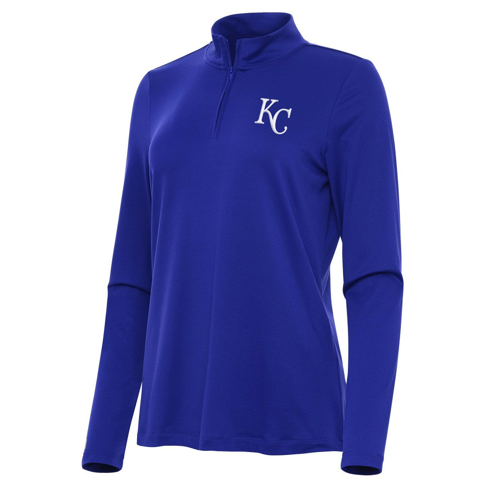 Kansas City Royals Antigua Women's Reprocess Quarter-Zip Top - Royal