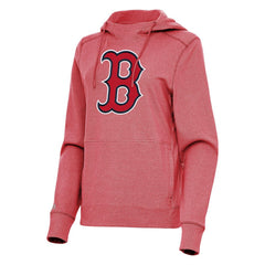 Boston Red Sox Antigua Women's Justice Pullover Hoodie - Heather Red
