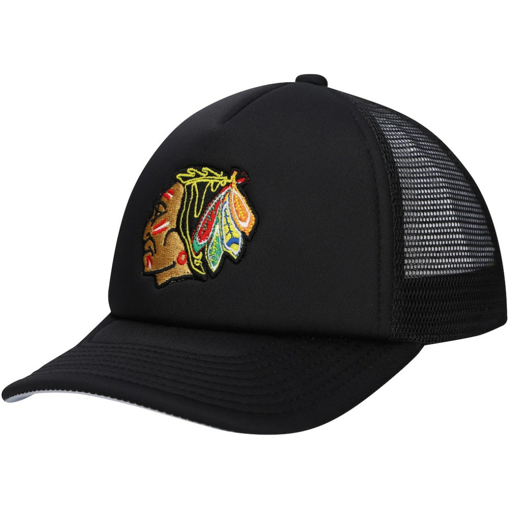 Chicago Blackhawks Mitchell & Ness Youth Core Trucker Adjustable Hat