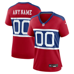 NFL New York Giants Women's Alternate Game Custom Jersey