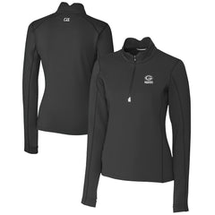 NFL Green Bay Packers Cutter & Buck Women's Traverse Stretch DryTec Quarter-Zip Top