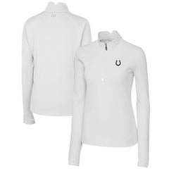NFL Indianapolis Colts Cutter & Buck Women's Traverse Stretch DryTec Quarter-Zip Top