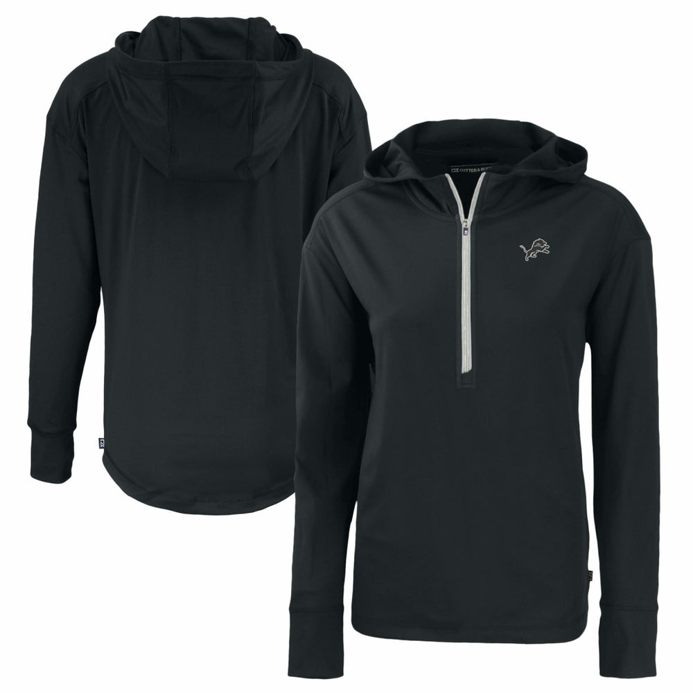 NFL Detroit Lions Cutter & Buck Women's Daybreak Eco Recycled Half-Zip Hoodie