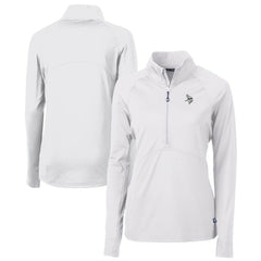 NFL Minnesota Vikings Cutter & Buck Women's Adapt Eco Knit Stretch Recycled Half-Zip Pullover Top