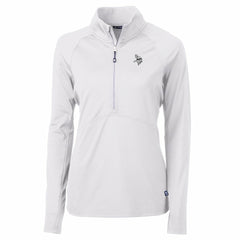 NFL Minnesota Vikings Cutter & Buck Women's Adapt Eco Knit Stretch Recycled Half-Zip Pullover Top