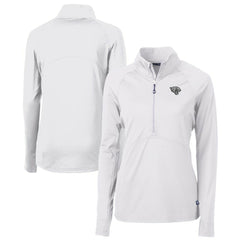 NFL Jacksonville Jaguars Cutter & Buck Women's Adapt Eco Knit Stretch Recycled Raglan Half-Zip Top