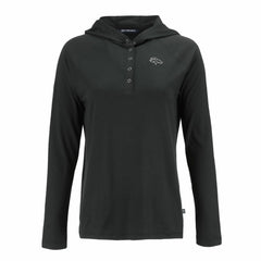 NFL Denver Broncos Cutter & Buck Women's Coastline Epic Comfort Eco Recycled Long Sleeve Hoodie T-Shirt