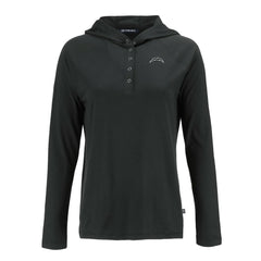 NFL Los Angeles Chargers Cutter & Buck Women's Coastline Epic Comfort Eco Recycled Long Sleeve Hoodie T-Shirt