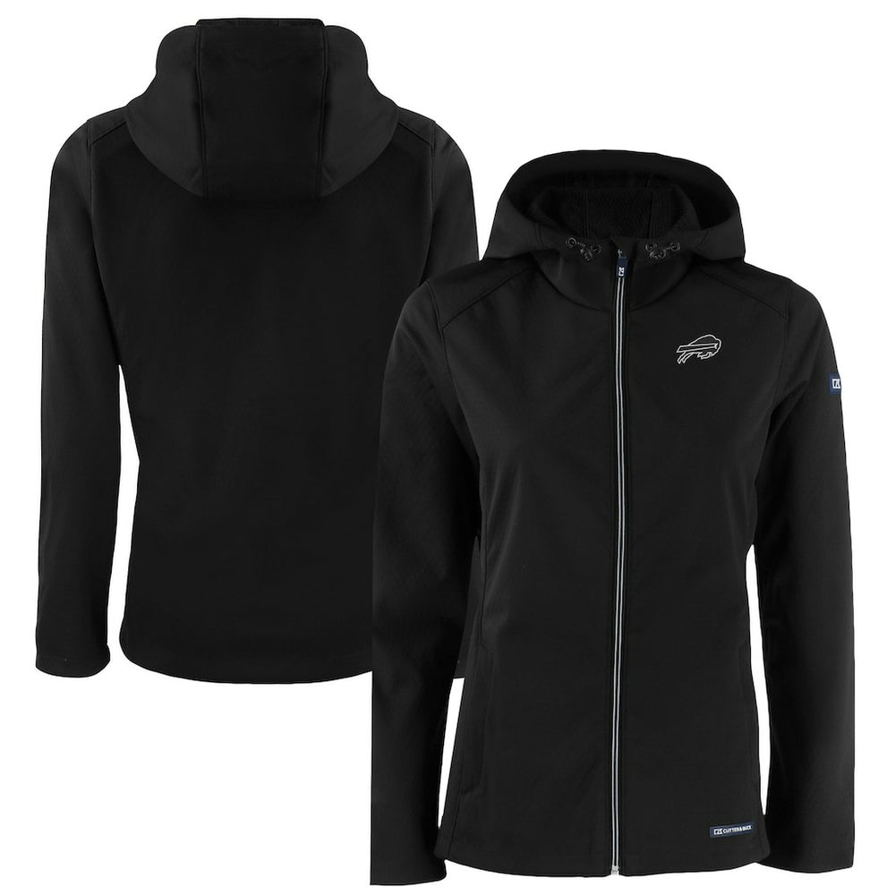 NFL Buffalo Bills Cutter & Buck Women's Evoke Eco Softshell Recycled Full-Zip Hoodie Jacket
