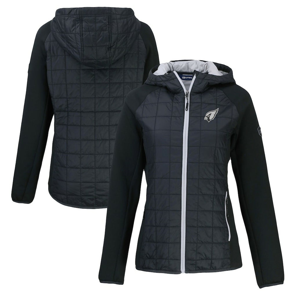 NFL Arizona Cardinals Cutter & Buck Women's Rainier PrimaLoft Eco Hybrid Full-Zip Hoodie Jacket