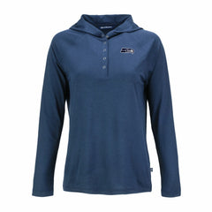 NFL Seattle Seahawks Cutter & Buck Women's Coastline Epic Comfort Eco Recycled Long Sleeve Hoodie T-Shirt