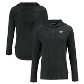 NFL Washington Commanders Cutter & Buck Women's Coastline Epic Comfort Eco Recycled Long Sleeve Hoodie T-Shirt