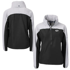 NFL San Francisco 49ers Cutter & Buck Women's Charter Eco Recycled Half-Zip Hoodie Anorak Jacket