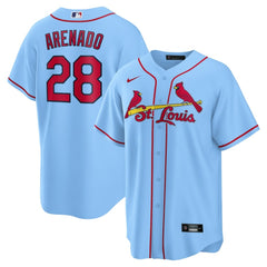 Nolan Arenado St. Louis Cardinals 2024 Alternate Replica Jersey - Light Blue | Nike