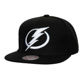 Tampa Bay Lightning Mitchell & Ness Core Top Spot Snapback Hat