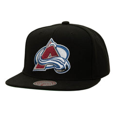 Colorado Avalanche Mitchell & Ness Core Top Spot Snapback Hat