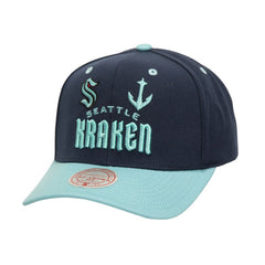 Seattle Kraken Mitchell & Ness All In 2.0 Pro Crown Adjustable Hat