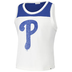 Philadelphia Phillies Women's Premier Zoey Waist Length Tank Top - White | 47 brand