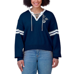 NFL Dallas Cowboys WEAR by Erin Andrews Women's Lace-Up Sweater