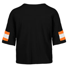 NFL Cincinnati Bengals '47 Women's Double Header Scout Cropped V-Neck T-Shirt
