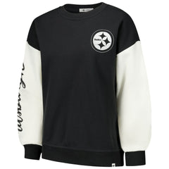 NFL Pittsburgh Steelers '47 Women's Double Header Rise Andie Pullover Sweatshirt