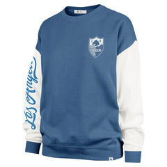 NFL Los Angeles Chargers '47 Women's Double Header Rise Andie Pullover Sweatshirt