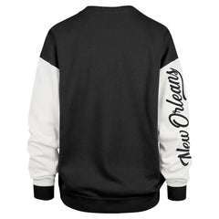 NFL New Orleans Saints '47 Women's Double Header Rise Andie Pullover Sweatshirt
