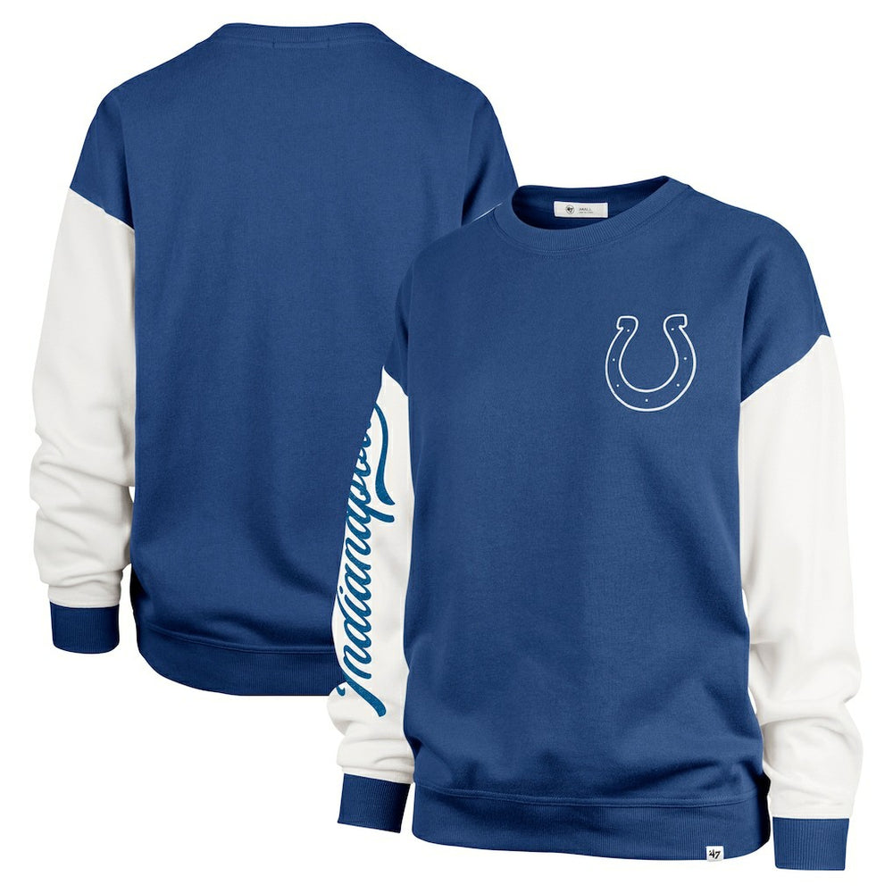 NFL Indianapolis Colts '47 Women's Double Header Rise Andie Pullover Sweatshirt