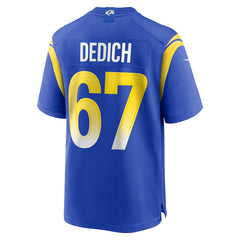 NFL Los Angeles Rams Justin Dedich Game Jersey