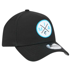 Miami Marlins 9FORTY A-Frame Adjustable Hat - Black | New Era