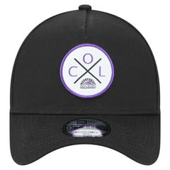 Colorado Rockies 9FORTY A-Frame Adjustable Hat - Black | New Era