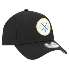 Oakland Athletics 9FORTY A-Frame Adjustable Hat - Black | New Era