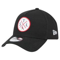 St. Louis Cardinals 9FORTY A-Frame Adjustable Hat - Black | New Era