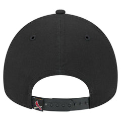 St. Louis Cardinals 9FORTY A-Frame Adjustable Hat - Black | New Era