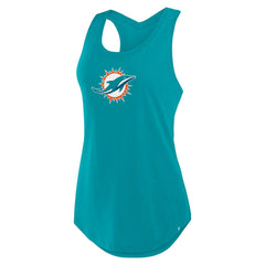 NFL Miami Dolphins Women's Iron Fan Tank Top