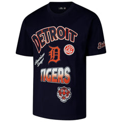 Detroit Tigers Pro Standard Turn It Up Dropped Shoulder T-Shirt - Navy