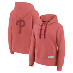 Philadelphia Phillies Women's Elements Future Ground Subtle Tonal Pullover Hoodie - Red