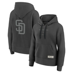 San Diego Padres Women's Elements Future Ground Subtle Tonal Pullover Hoodie - Charcoal