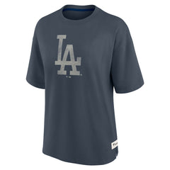 Los Angeles Dodgers Women's Oversized Elements Raw Edge Future Ground T-Shirt - Blue