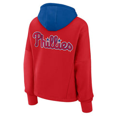 Philadelphia Phillies Women's Oversized Legacy Favorite Spectator Pullover Hoodie - Red
